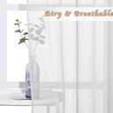 NICETOWN Bedroom Sheer Curtains Light Gray with Casual Style, Grommet Top Lightweight Voile Textured Window Curtains Light and Airy Drapes for Porch/Living Room, 70" W x 84" L, 1 Panel