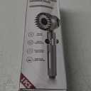 Ion Drops Filtered Shower Head with Handheld, High Pressure Water Flow Showerhead, with Shower Head Filter for Hard Water Boosting, with ON/OFF Switch and Rotatable Head (Silver gray)