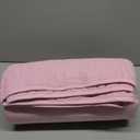 Waterproof Mattress Protector, Soft Quilted Fitted Mattress Pad Machine Washable, Dust Proof Mattress Pad Cover, Elastic Fitted Mattress Topper for Queen Size Bed Cozy Sleep (Pink)