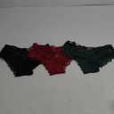 Kingfung Sexy Cheeky Panties for Women Lace Criss Cross Bikini Underwear (3 Pack L)