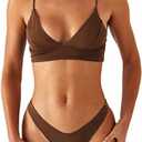 Rajputana Womens Bikini Black Push Up Brazilian Two Piece Swimsuit, M