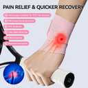 Ultra-Thin Wrist Brace Support for Carpal Tunnel, Wrist Brace for TFCC Tears, Elastic Wrist Wraps for Sports Work Typing Sleeping, Wrist Straps for Weightlifting, Golf, Tendonitis, Arthritis (Pink)