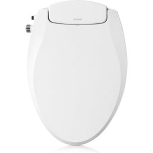 Brondell Swash Ecoseat Non-Electric Bidet Toilet Seat, White - Dual Nozzle System, Ambient Water Temperature - Bidet with Easy Installation (Elongated)