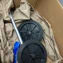 DOITOOL Garbage can Wheels Replacement 8 Inch Rubber Small Wheel Set with 19.68 Inch Hollow Shaft for Trash Bin Mobility and Quiet Operation