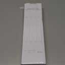 8pcs 0.78" x10" Plastic LED Ivory Flameless Window Candles with Sensors from Dusk to Dawn, Battery Operated Flickering Taper Warm Glow for Festival Decoration with Suction Cups