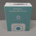 Mini Printer Portable, Inkless Sticker printer with 8 Rolls Paper, Bluetooth Wireless mini thermal printer Compatible with iOS + Android for Journal, Memo, Photo, Print Pod Gifts for Girls Kids