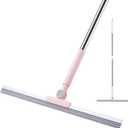 19" Floor Squeegee with Long Handle, 51" Stainless Steel Handle