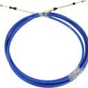 Marine 33C Throttle Shift Remote Control Box Cable For Yamaha Outboard Engine Boat Motor Steering System Blue (15FT, 2 PCs)