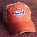 Gulf Distressed Vintage Adjustable Snapback Hat (Green)