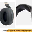 Optical Wireless Headphones for TV Watching, Over-Ear Headphones for Seniors with Charging Dock and Volume Control, Plug and Play, Black