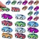 Valentines Day Cards with 24 Pack Pull-Back Racing Car Games Toys Red Heart Prefilled Cars Party Favors for Kids School Students Class Classroom Gifts Prize Exchange Boys Boyfriend Girls