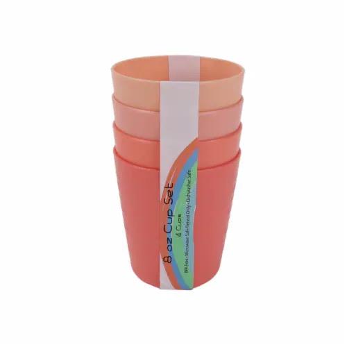 Little Table Wheats Straw Cup Set Unbreakable Milk Juice and Water Cup Serving Drinking Cups, 3 Pack