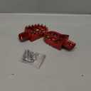 AnXin Foot Pegs Motorcycle Universal CNC Footpeg for CRF XR CR 50 70 80 100-125cc CT200U Mini Bike SSR Apollo RFZ TaoTao Lifan Kayo Coolster Pit Bike - Red