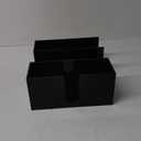 2 PCS Freestanding Tissue Dispenser C-Fold 5 mm Acrylic for Bathroom Kitchen Black