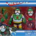 Jada Toys Mega Man Wave 3 Bubble Man Action Figure 1:12 Deluxe Scale 6" Tall, Fully Articulated, Collector Packaging