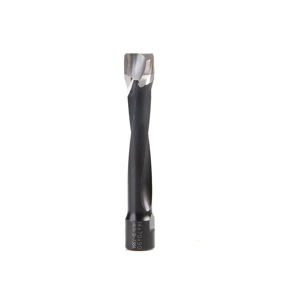 Amana Tool 316036 Carbide Tipped 2 Flute Right Hand Rotation Slot Router Bit Drill Bits 14mm Dia x 70mm x 90mm Compatible with Festool Domino Joiner Machine