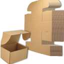 7x5x4 inches Small Shipping Boxes Set of 50 - Brown Mailer Corrugated Cardboard Boxes for Shipping Packaging Mailing Products