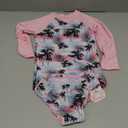 Girls Rash Guard Swimsuit 2 Piece Long Sleeve Bathing Suit UPF 50+ Summer Beach Swimwear, size 110