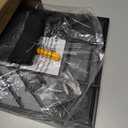 6 Tier Hanging File Organizer, Mesh Wall File Holder Paper Folder Rack with Bottom Flat Tray for Office Home, Black