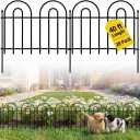 28 Pack Decorative Garden Fence Panels - 40ft x 17in Animal Barrier No Dig Fence Garden Fencing Dog Fence Outdoor for Yard Anti Digging Defense Barrier Garden Edging Border Arched Decorative Fence
