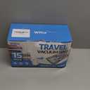 Vacuum Bags for Travel with Rechargeable Pump, 3 Sizes Vacuum Seal Bags for Clothing, Compression Vacuum Travel Bags for Luggage, Vacuum Packing Bags for Closet Organization (15)