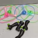 M.best 4 Sets LED Flying Set, Fun Flying Saucers Toys for Kids with Flashing Lights, Flying Toy Outdoor Toys Glow in The Dark Party Supplies Party Favors for Kids 4-8 8-12