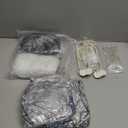 Yingzhao Old Lady Costume for Women Set of Wigs with Wig Caps Glasses with Chain Necklace Earrings Bracelet Inflatable Walker (Classic Style)