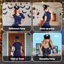 Police Costume Adult Women Cop Costume Dress for Cosplay Halloween Costumes (XL)
