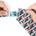 2 x Mile High Life | Girl Dog Collars | Cute Bandana Collar | Soft Poly Cotton Fabric Collars for Medium Dogs | Flower & Fruit Pattern (Wild Rose, Collar & Bandana-M)