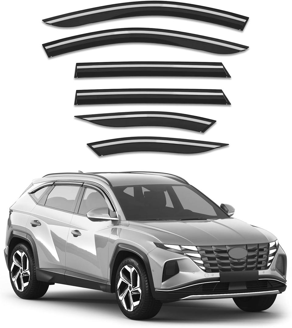 Out-Channel Window Visors Rain Guards for Hyundai Tucson 2022-2026