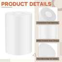 3 Pcs White Frosted Glass Shade Replacements for Pendant Light Fixtures Glass Lamp Shade Cover, 1-5/8 Inch Fitter E26 Base, 4"w x 6"h, Replacement Lamp Globe for Chandelier Wall Sconce