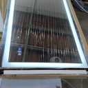 ISKM 50'' x 30'' LED Mirror for Bathroom Lighted Vanity Mirror for Wall Front Lights + Backlit LED Bathroom Mirror Anti-Fog Tempered Glass ETL Listed