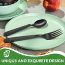 1000 Count Extra Heavy Duty Plastic Forks Black Disposable Forks Premium Bulk Plastic Forks Heavy Duty Plastic Silverware for Parties, Family Gatherings