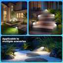 Solar Spot Lights Outdoor IP68 Waterproof, Ultra-Bright PerformanceSimple Modes for Easier Operation, Auto On/OffSolar Powered Landscape Lights for Garden, Yard, Pathway (Cool White, 4 Pack)