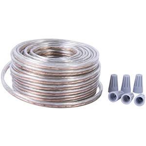 Calterm 50230 Electrical Premium Speaker Wire, 40 ft, 18 AWG, Black