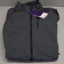 Women's Waterproof Raincoat Lightweight Rain Jacket Detachable Hood Travel Outdoor (Medium, Dark Grey)