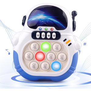 Blackma Fast Push Fidget Toy - Handheld Light Up Sensory Puzzle Game for Kids, Birthday & Easter Gift for Boys Girls Ages 3-12 (Blue-Astronaut)