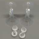 19mm Breast Pump Parts Replacement Kit Compatible with Spectra S1 S2, Flange & Duckbill Valve Set, BPA Free Accessories, 6 Pack