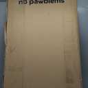 No Pawblems 55.1" Extra Tall Pet Gate for Cat/Dog, 29.9-44.4" Wide Auto Close Tall Cat Gate, NO Drilling Pressure Mounted for Doorways/Hallways, 1.37" Narrow Bar Spacing, Black