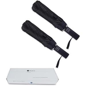 Bluinzi 46 Inch Compact Umbrellas for Rain - Travel Small Umbrella - Automatic Folding Umbrella - Windproof Portable Umbrella, Double 10-rib