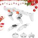 Relohas VR Handle Accessories for Meta Quest 2,3,3S, Gun Stock for Oculus Quest, Weighted Controller Grips, Enhance Realistic FPS Gaming Experience (Orange)