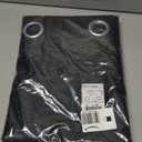 NICETOWN Pitch Black Solid Thermal Insulated Grommet Blackout Curtains/Drapes for Bedroom Window (2 Panels, 42 inches Wide by 63 inches Long, Black)