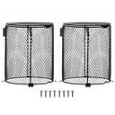 Simple Deluxe 2 Pack Reptile Heat Lamp Cage Heater Guard Anti Scald Mesh Cover, Heating Lamp Lampshade for Lizard Bearded Dragon Turtle Snake Terrarium