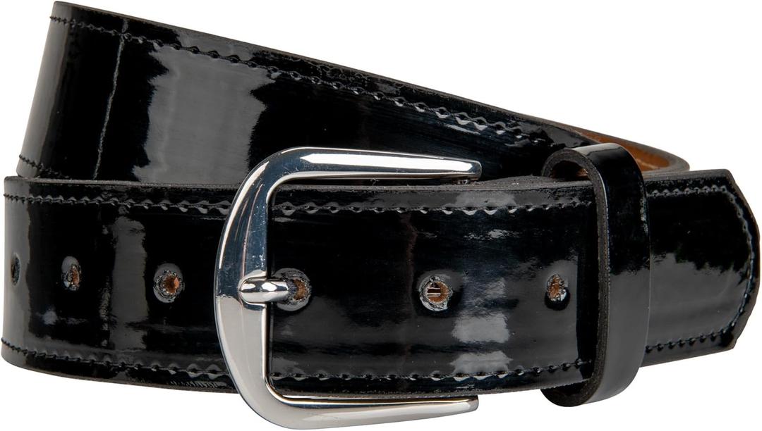 CHAMPRO Patent Leather Belt; (Adult 3X-Large, Black)