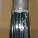 12 oz Clear Plastic Cups with Lids and STRAWS, Disposable Drinking Cups for Cold Drinks, Iced Coffee, Milkshakes, Smoothies, 25 Sets