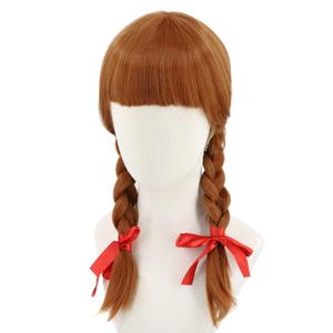 Topcosplay Women or Girl Long Brown Braids Wig Halloween Costume Cosplay Wigs