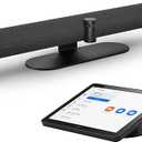 Jabra PanaCast 50 Video Bar System - All-in-one Meeting Room Solution, Audio bar, 180° Full-Room Webcam, Intelligent AI-Enabled Features, and PanaCast Control Touchscreen - All Platforms - Black
