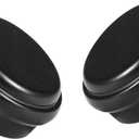 End Cap Finials for 1 Inch Curtain Rods 2 Pcs, Black