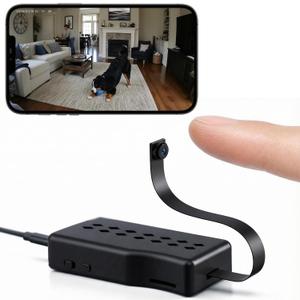 Mini Hidden Camera WiFi, 1080P Small Indoor Security Camera with Bluetooth Setup, Live View, Motion Detection, AP Hotspot, Micro SD Card Recording, No WiFi Needed for Local Recording