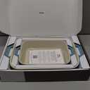 Staub Ceramic Rectangular Baking Dish Set, Casserole Dish, 2-Piece, Rustic Turquoise